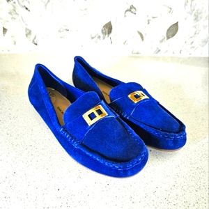 Isaac Mizrahi Live Imalcot Blue Suede 12w